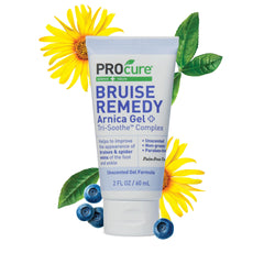PROcure Bruise Remedy Gel applied to skin after a bump for targeted relief
