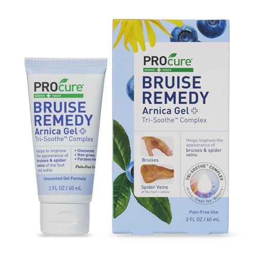 PROcure Bruise Remedy Gel-arnica on skin may aid discoloration appearance