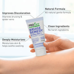 Calendula-infused PROcure Bruise Remedy Gel soothes skin after bumps