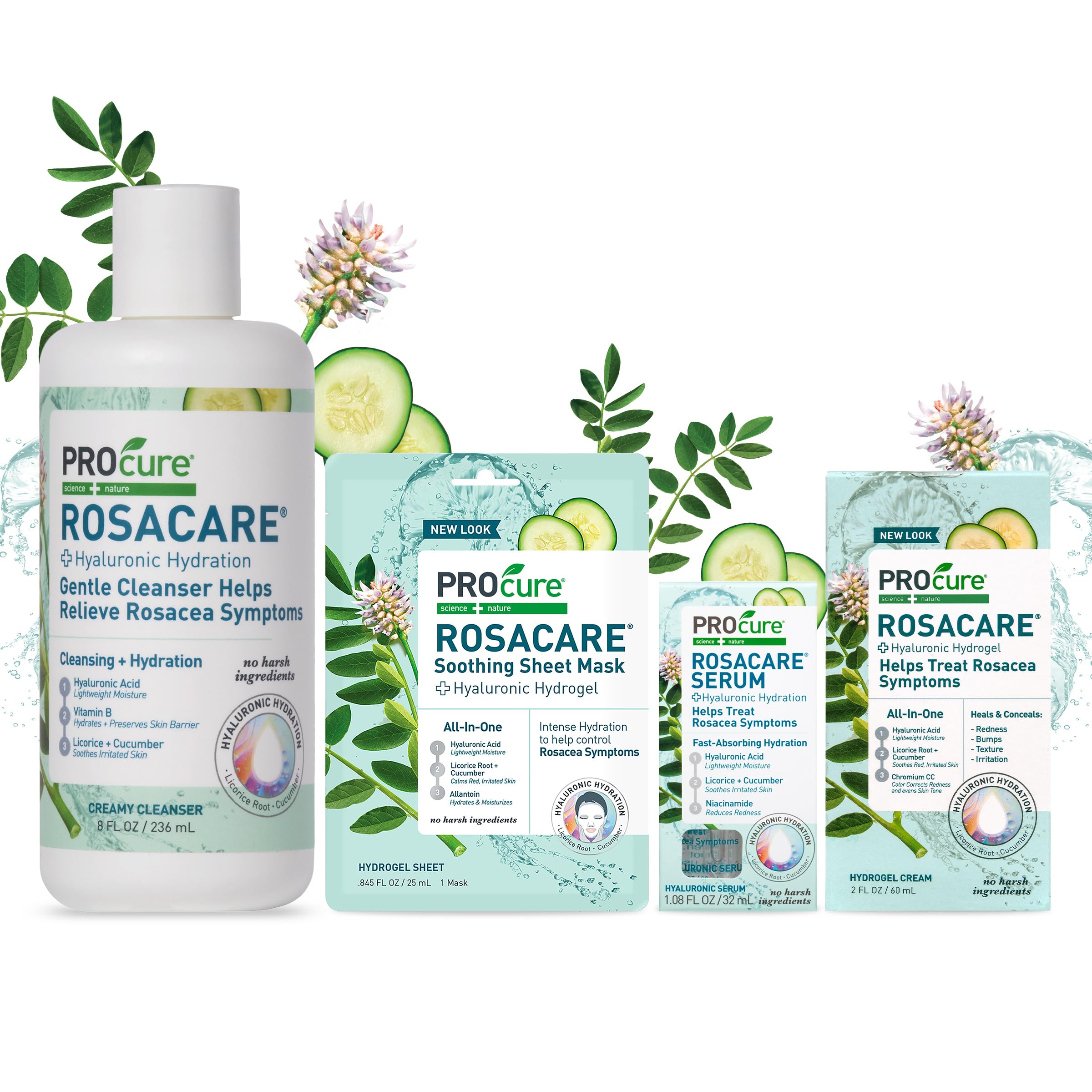 PROcure Rosacare after-sun relief application scene.