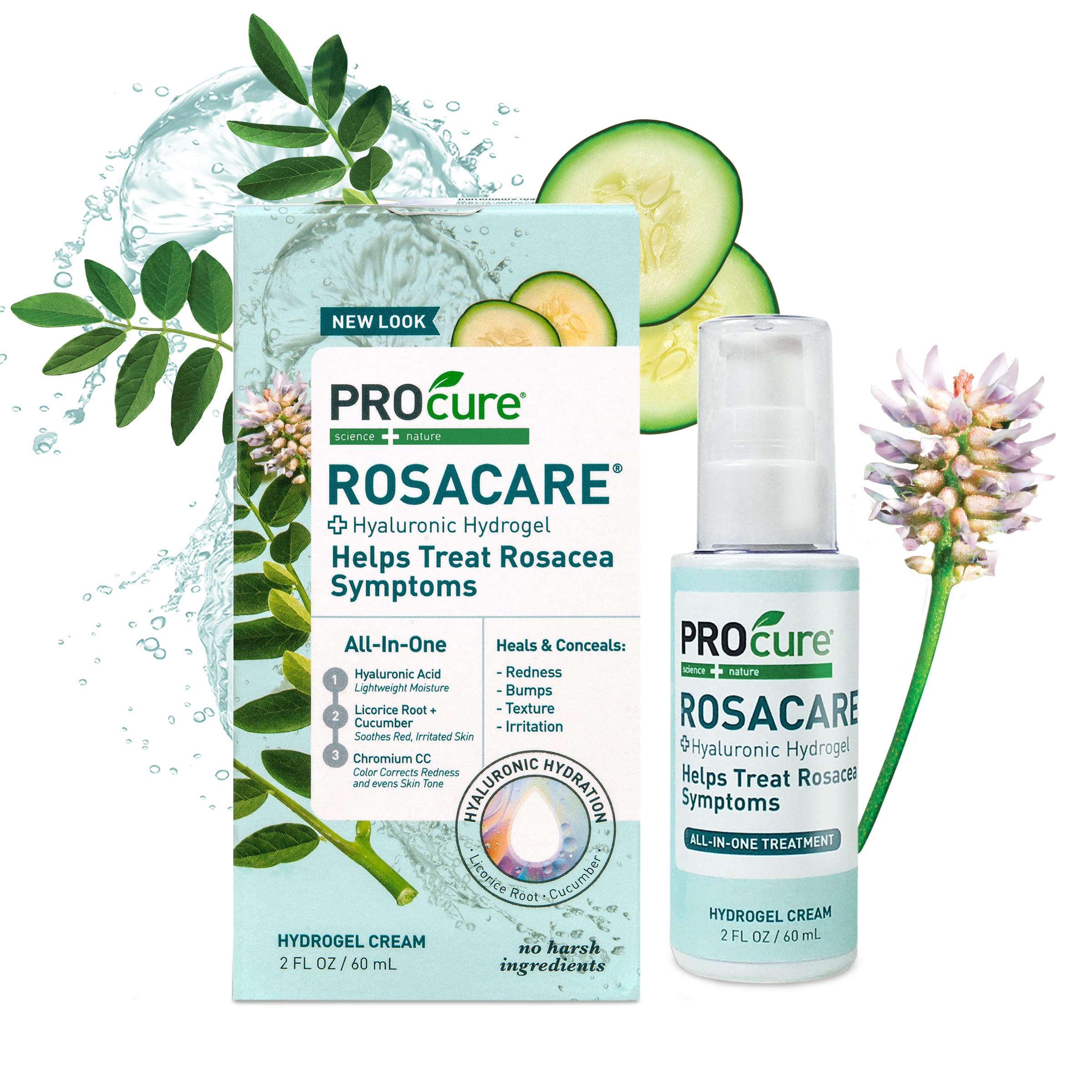 PROcure Rosacare CC Hydrogel bottle for cooling, soothing relief