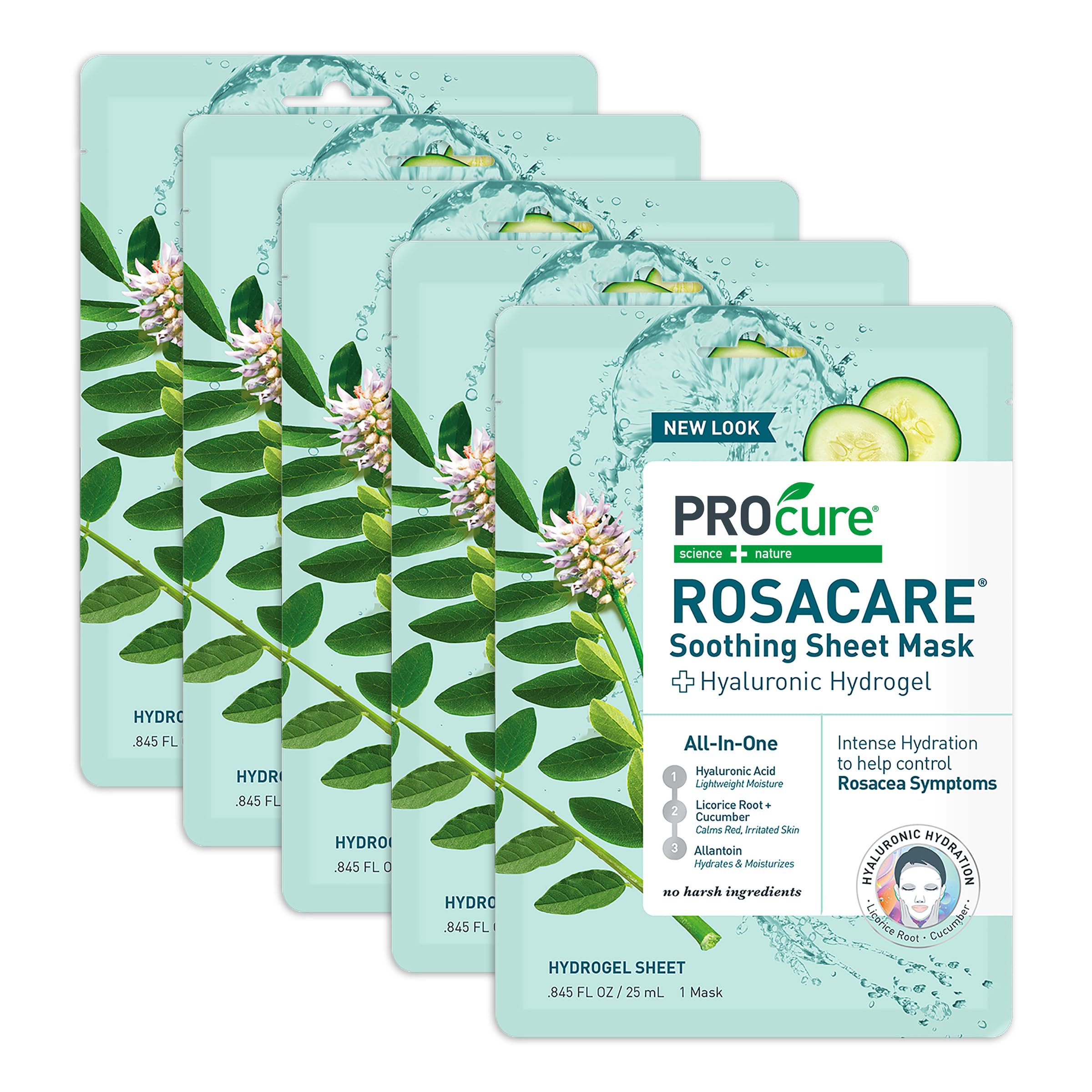 PROcure Rosacare 5-pack box for convenient redness-relief skincare.