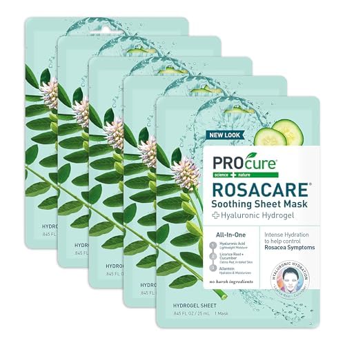 PROcure Rosacare 5-pack packs opened showing sheets.