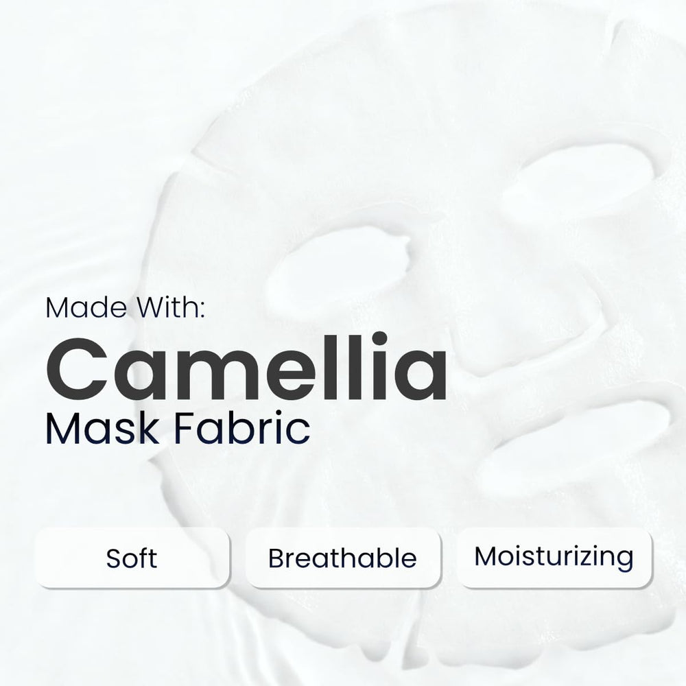 PROF.LING Camellia membrane close-up emphasizes soothing plant-based formula