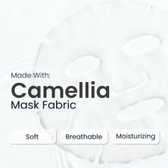 PROF.LING Camellia membrane close-up emphasizes soothing plant-based formula