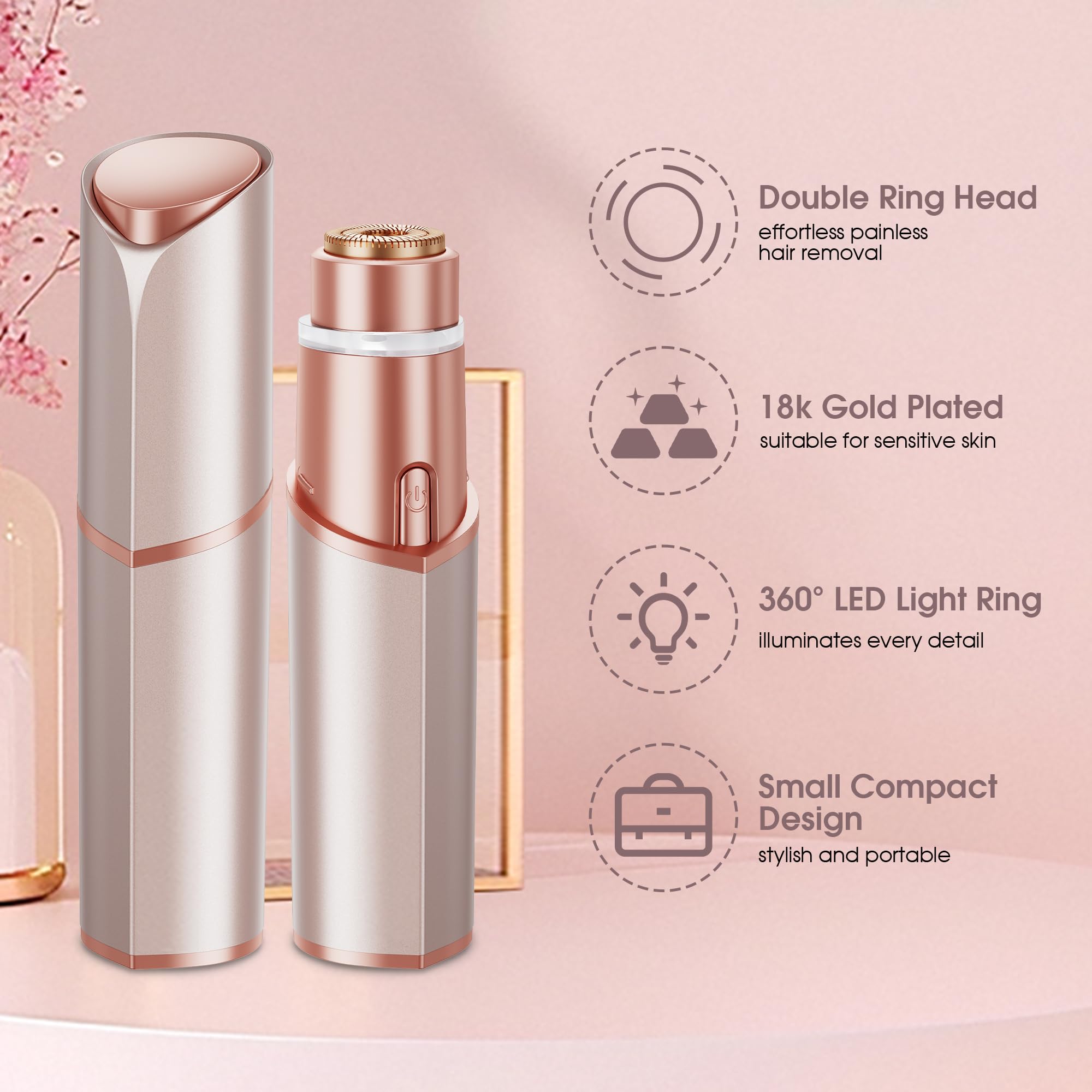 Profeir 18K gold-plated blades suit sensitive skin and reduce irritation.
