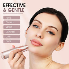 Profeir dual-blade circular design enables precise facial hair removal on fine hairs.