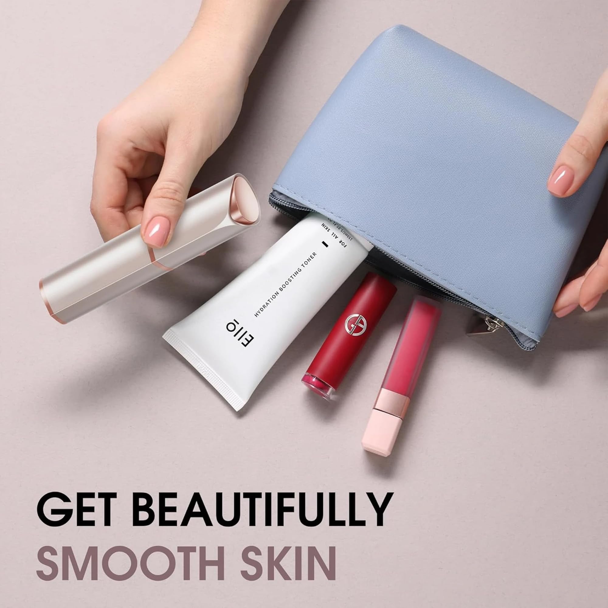 Profeir face grooming tool ready before events for smooth makeup base.