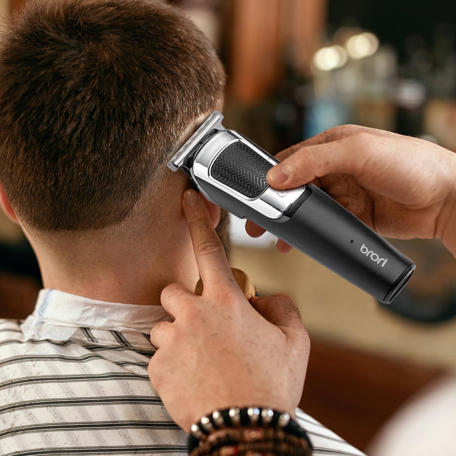 Professional hair trimmer for men interchangeable-heads offer versatile grooming options