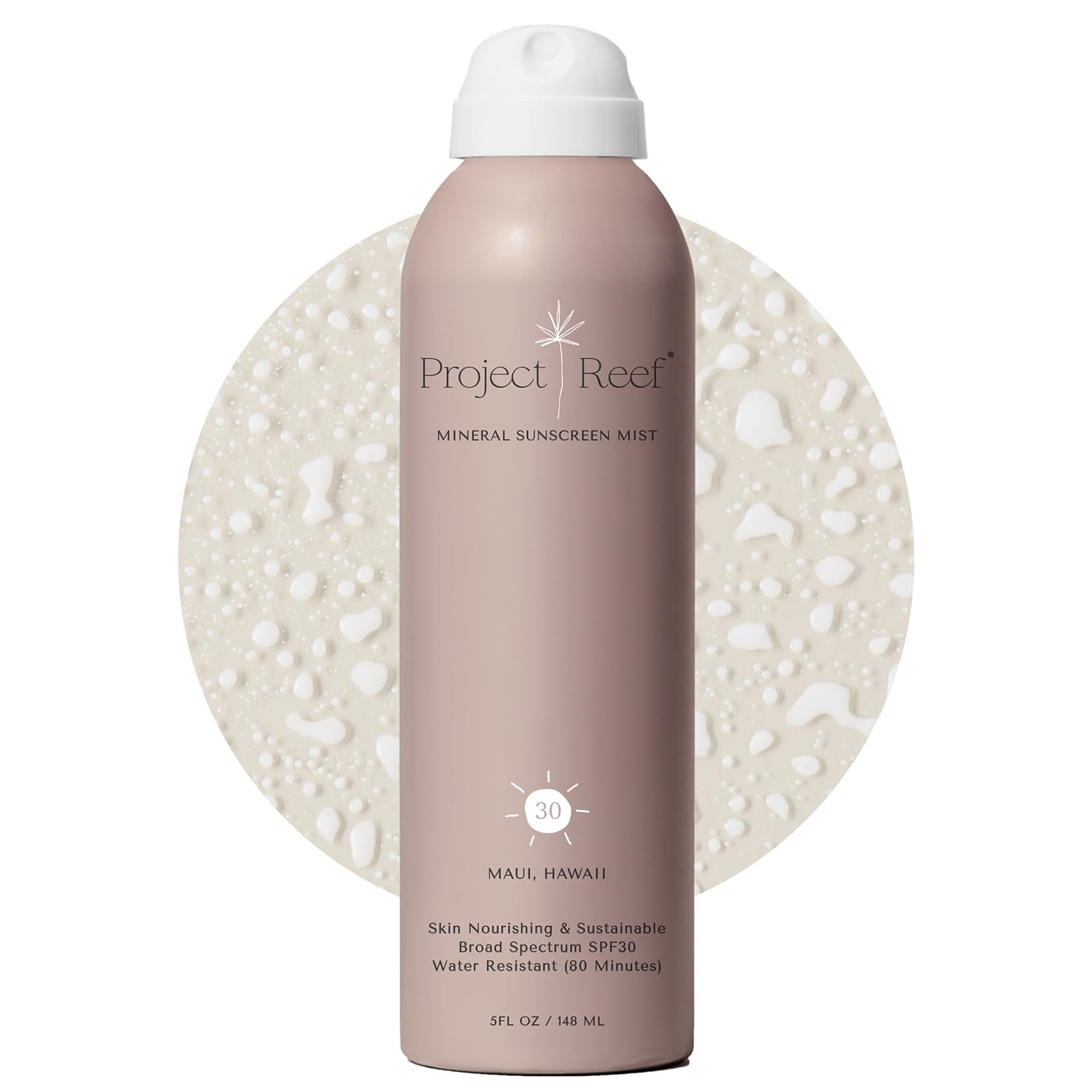 Project Reef SPF30 packaging image highlighting eco-friendly aluminum can for ocean-conscious sun care