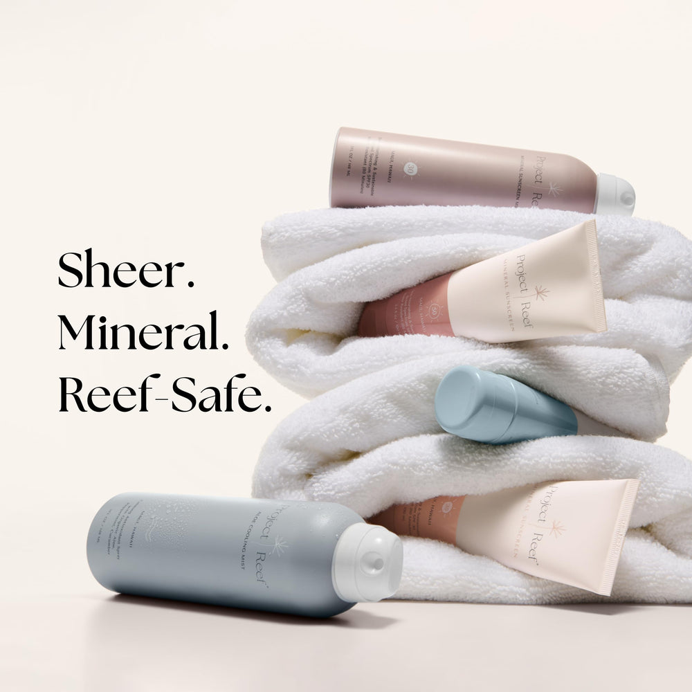 Project Reef vegan ingredients emblem on tube promotes plant-based formula.