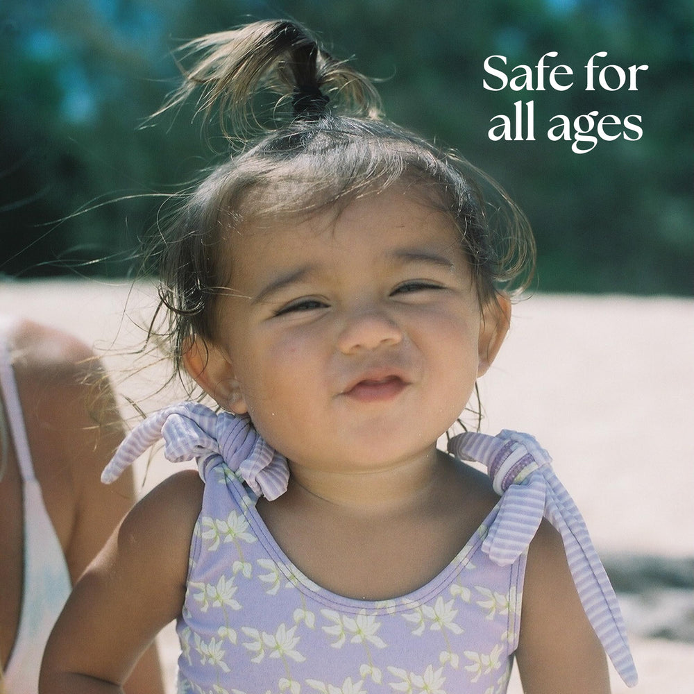 Project Reef SPF50 stick in beach scene for reliable sun protection.
