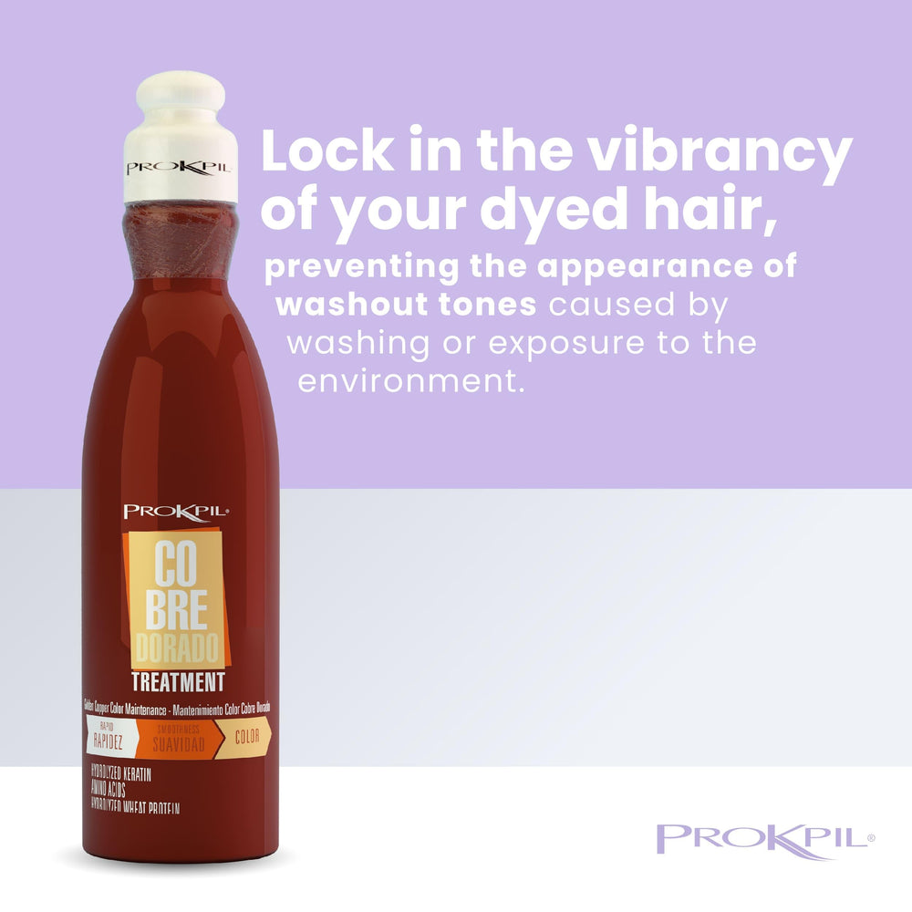 Prokpil Golden Copper hair apply routine suggests a creamy color-care ritual.
