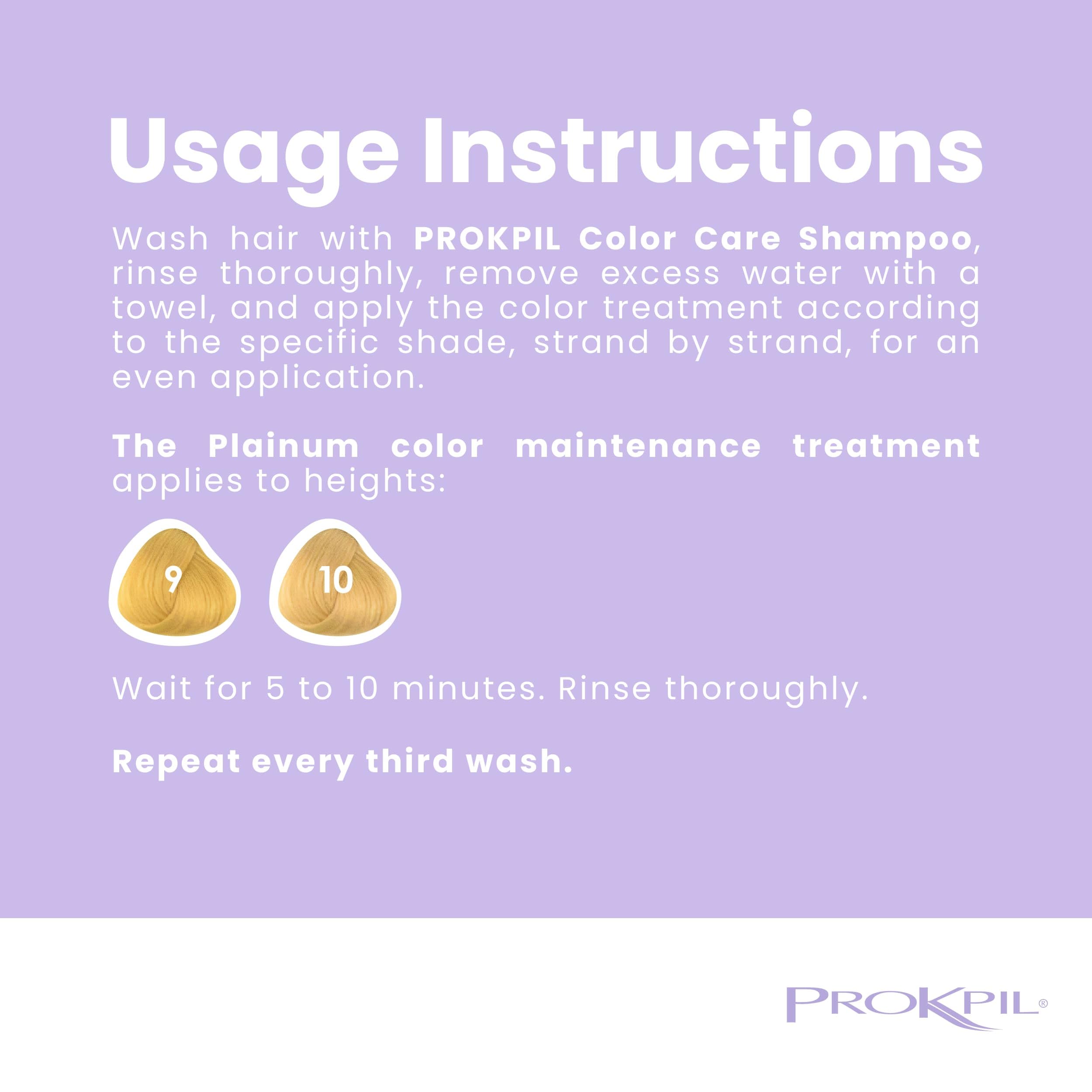 Prokpil platinum maintenance mask application on hands shows easy, even distribution.