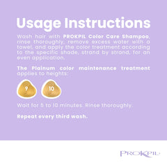 Prokpil platinum maintenance mask application on hands shows easy, even distribution.