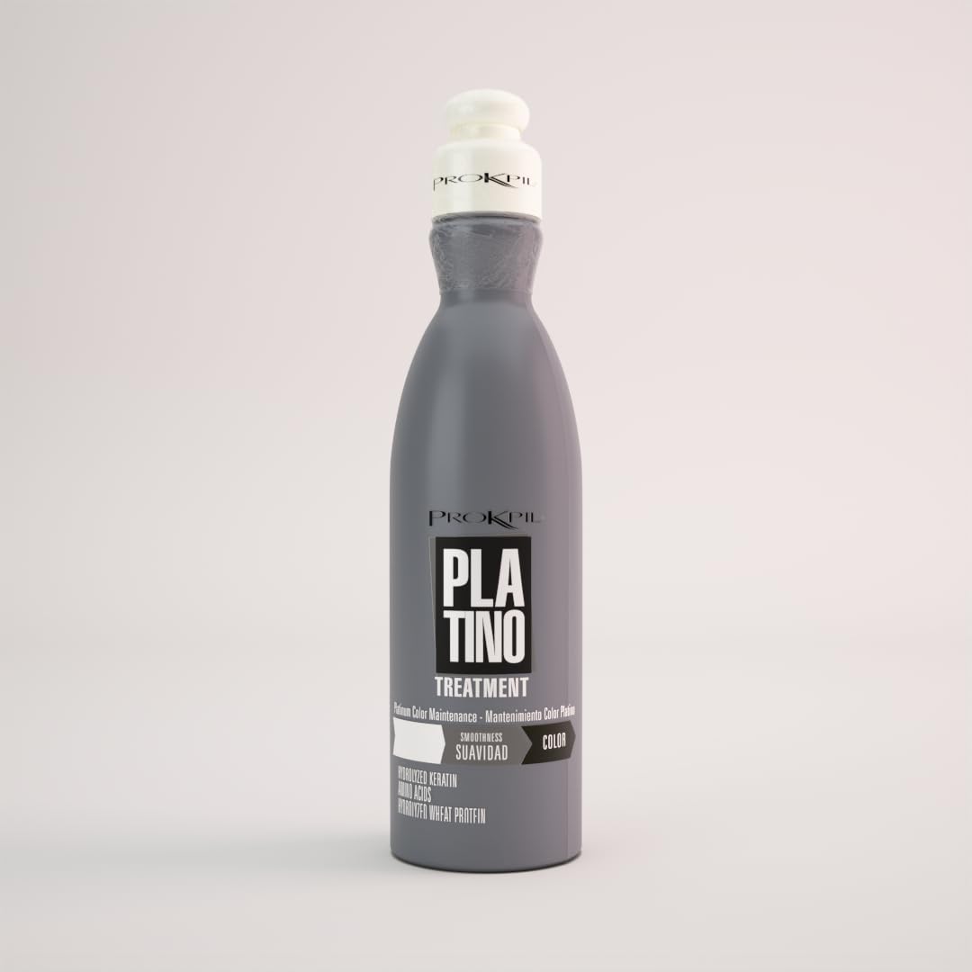 The Prokpil platinum maintenance mask bottle demonstrates premium color-care packaging.