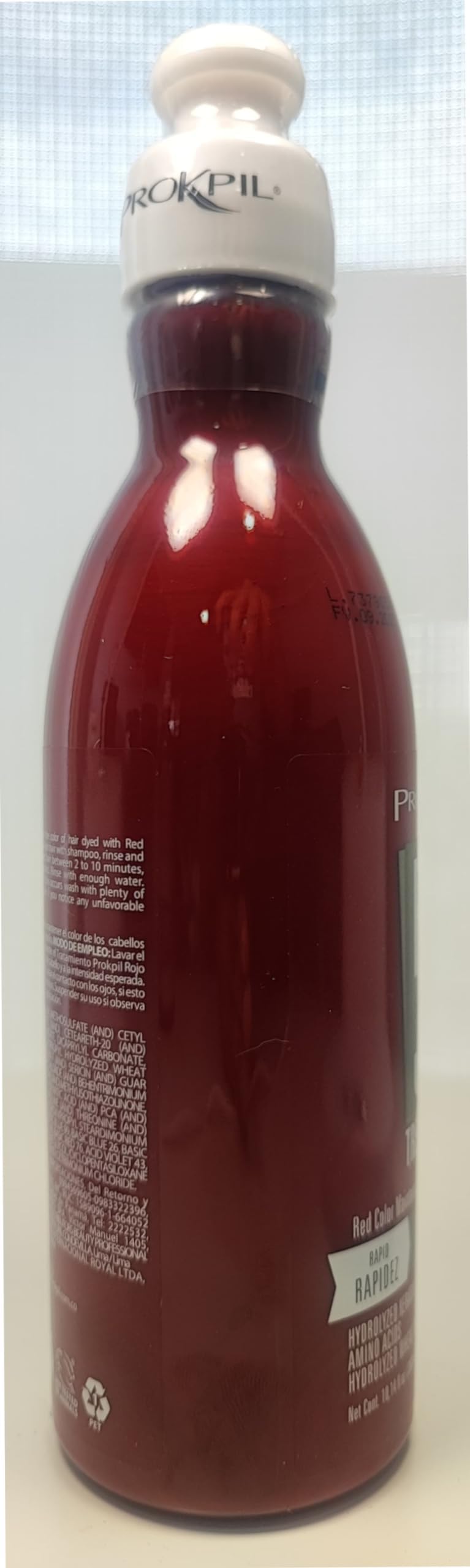 Prokpil Red Maintenance after-use scene suggests long-lasting red vibrancy and conditioning.