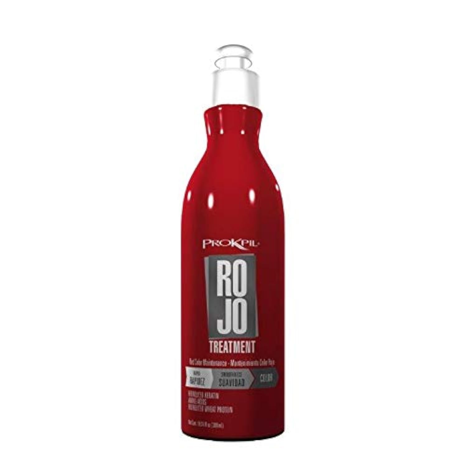 Prokpil Red Maintenance bottle shows color-preserving formula for vibrant red tones.