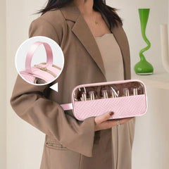Prokva organizer compartment layout shows six elastic-top pouches for twelve bottles.