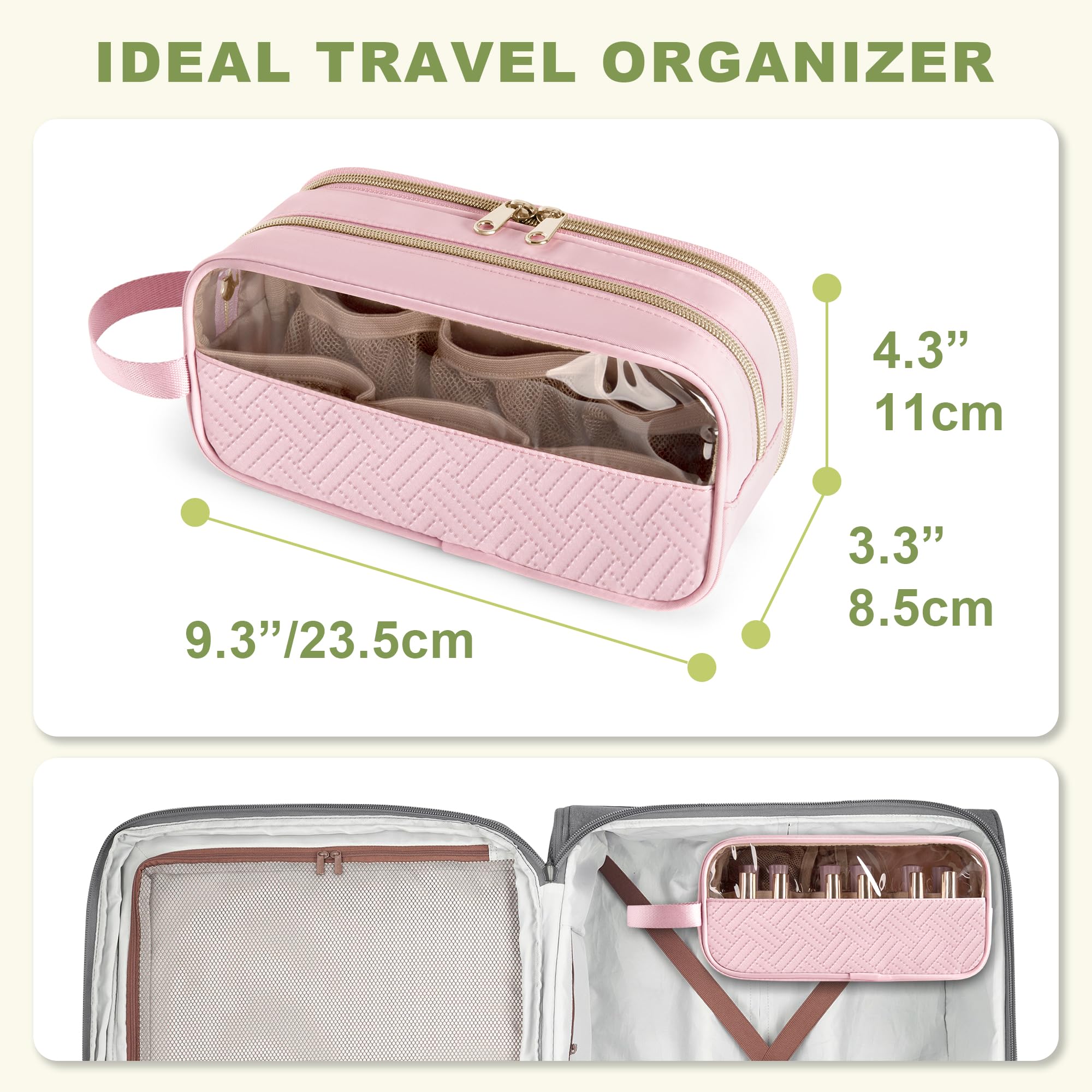 Prokva nylon build and heavy zippers promise durable, stylish organization.