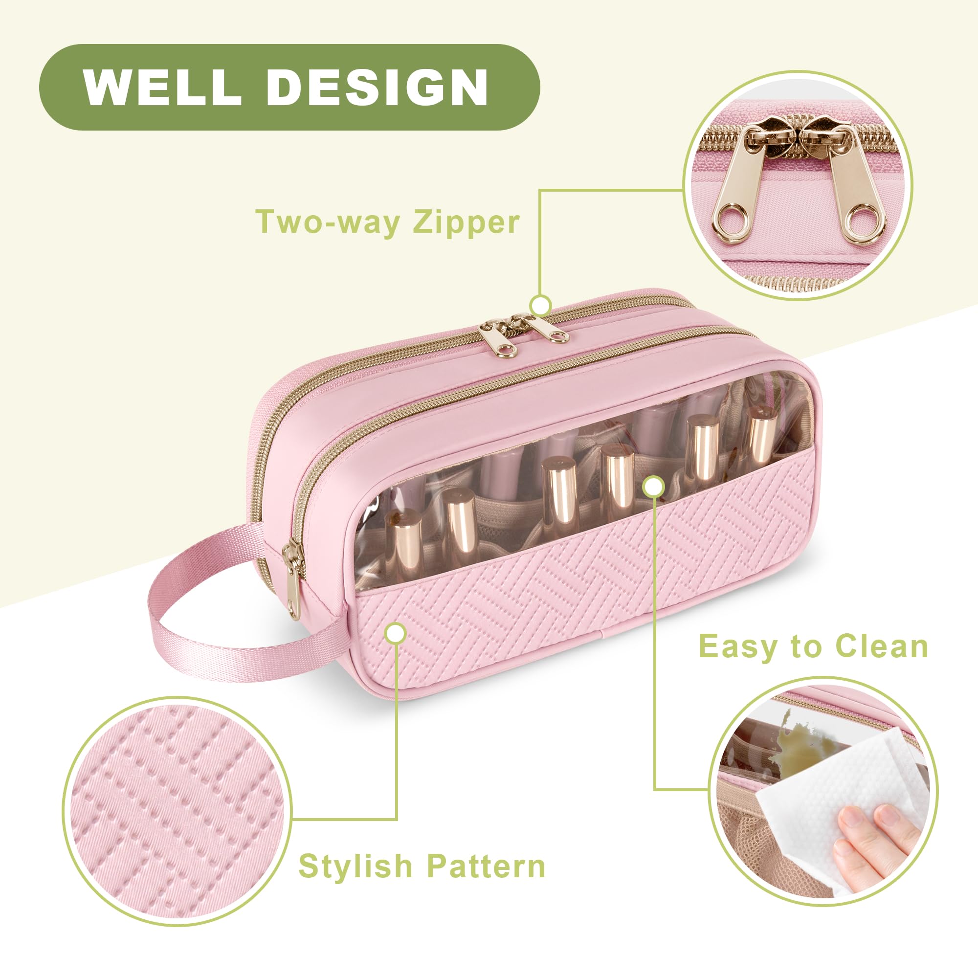 Prokva compact design fits in luggage for effortless on-the-go touch-ups.
