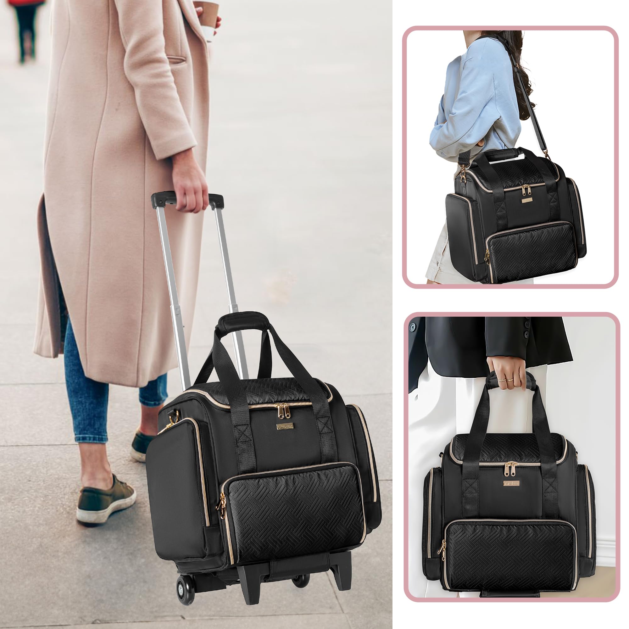 Heavy-duty nylon fabric and padding in Prokva makeup case protects contents