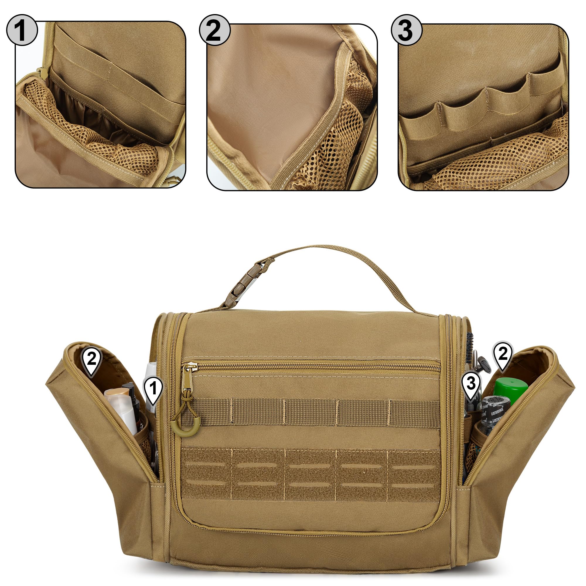 Prokva tactical front MOLLE webbing offers extra modular storage for accessories