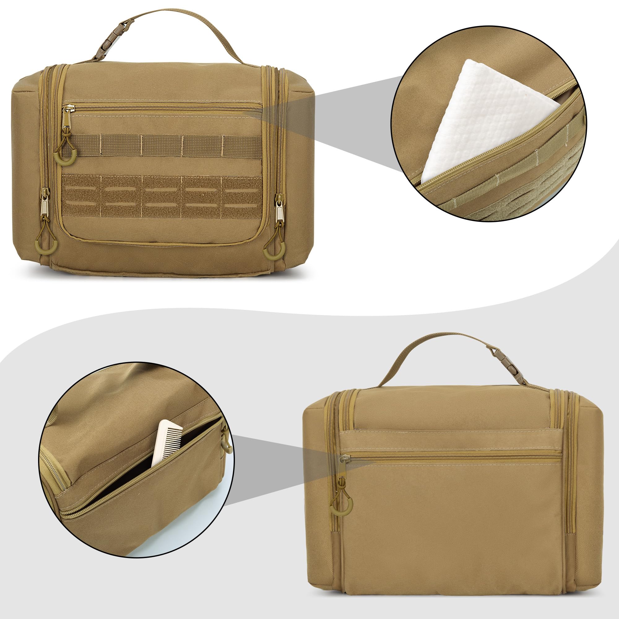 Prokva tactical interior orange lining helps locate items quickly