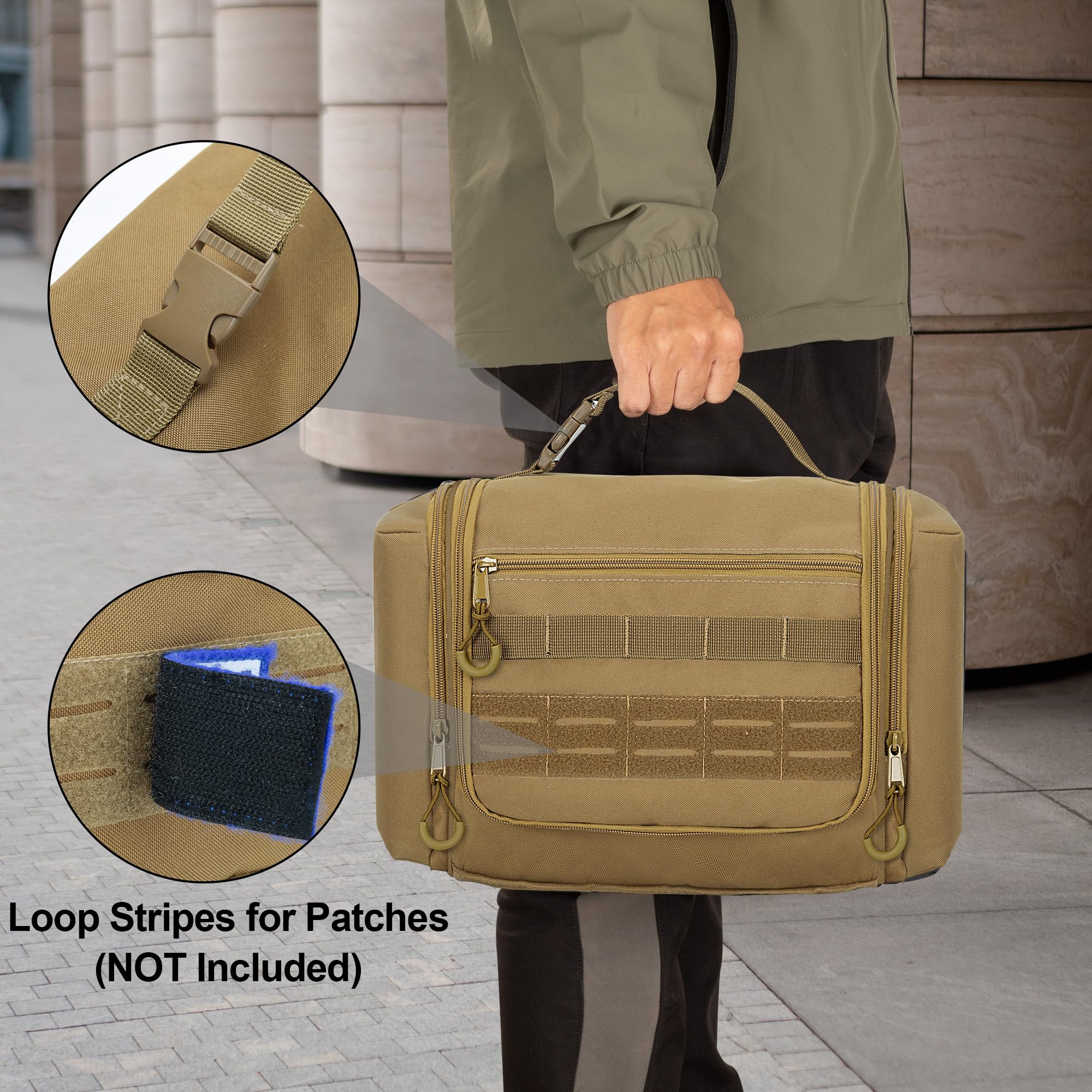 Prokva tactical durable nylon construction promises long-lasting use on trips