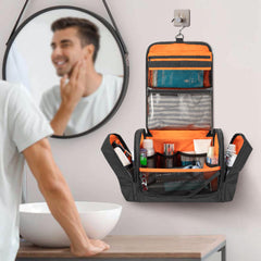 Prokva Tactical Bag side zipper pocket stores toothbrushes and toothpaste neatly while traveling