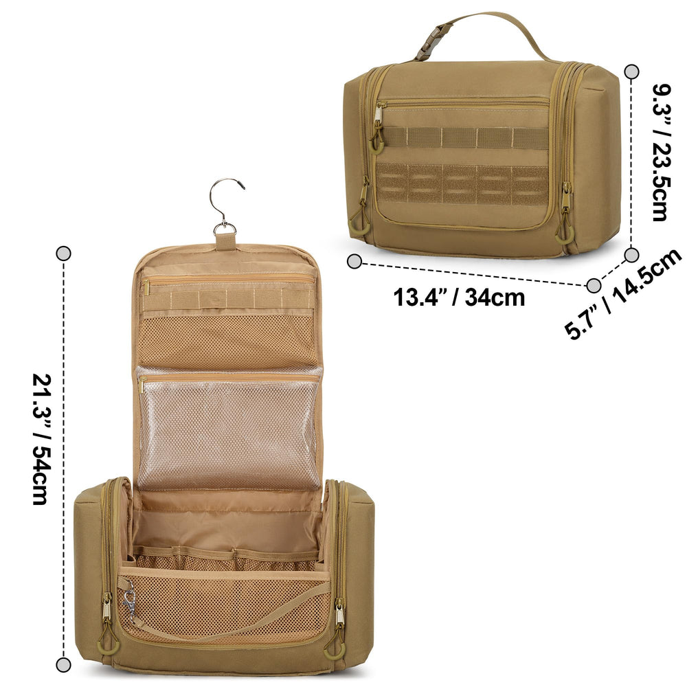 Prokva tactical travel bag size fits in luggage while offering ample capacity