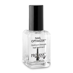 Prolana Nail Optimizer bottle shows a clear, strengthening base coat.