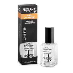 Prolana Nail Optimizer brush-on application provides smooth, even base coat coverage.