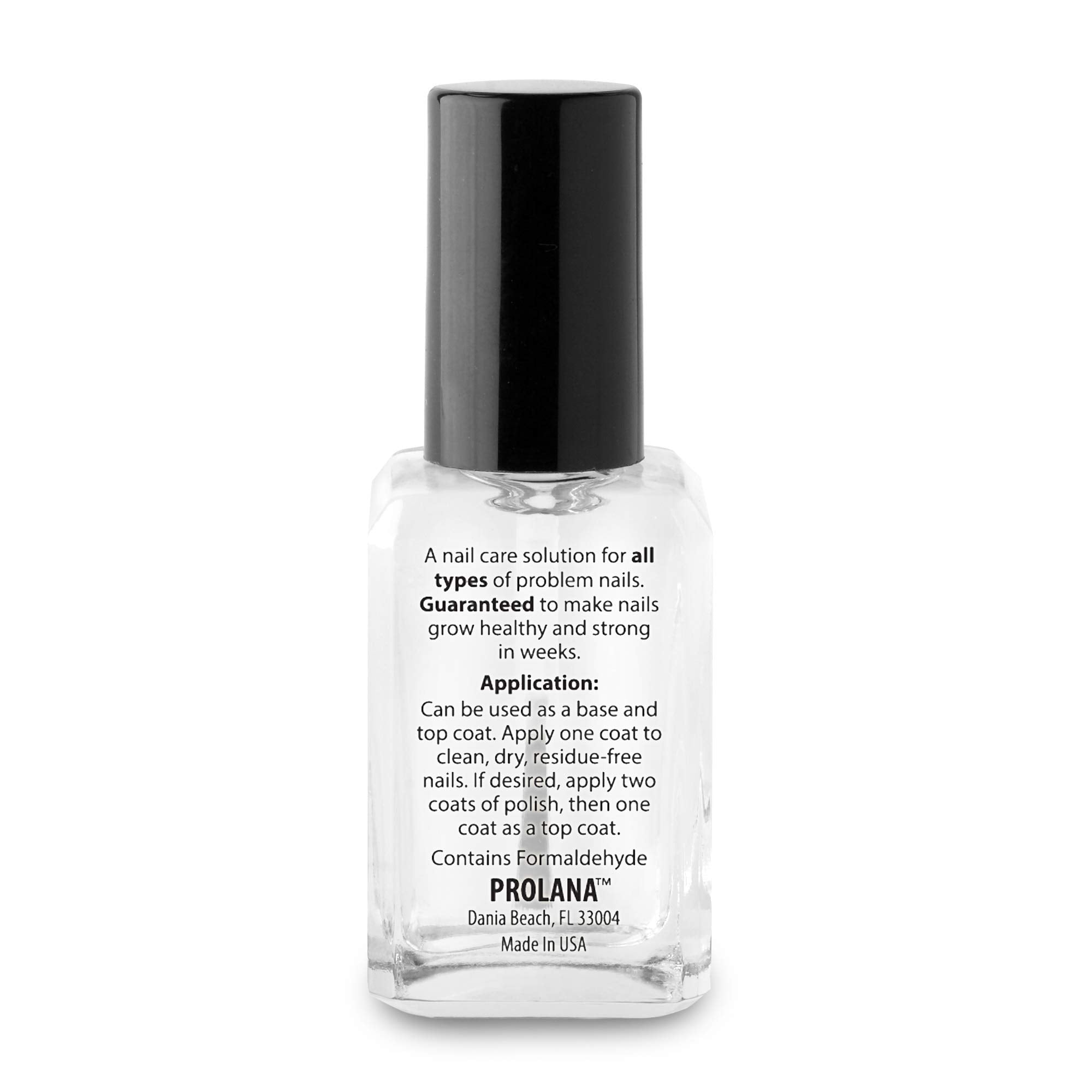 Prolana Nail Optimizer 0.5 oz bottle is portable for on-the-go nail care.