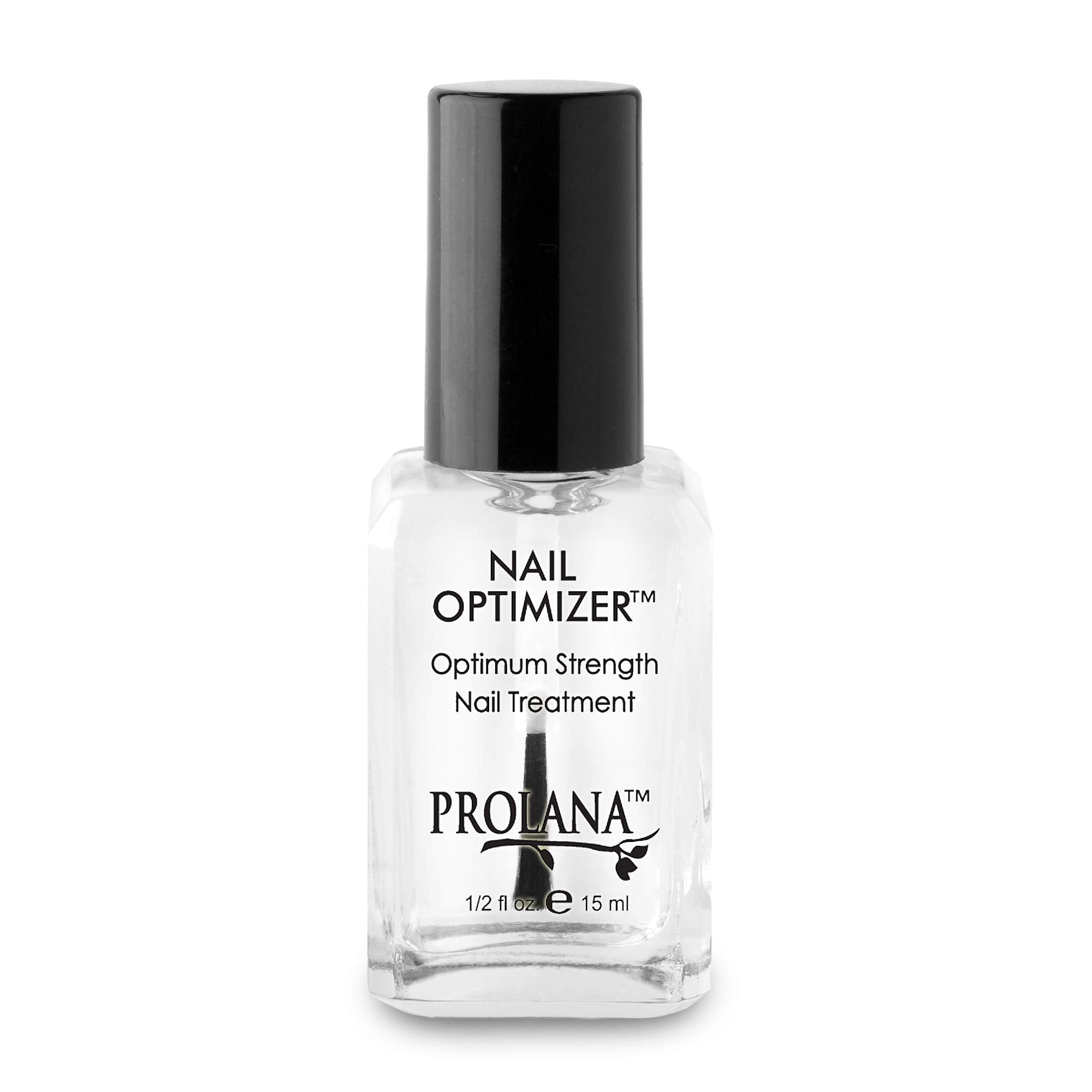 Prolana Nail Optimizer nails appear healthier with a glossy finish.
