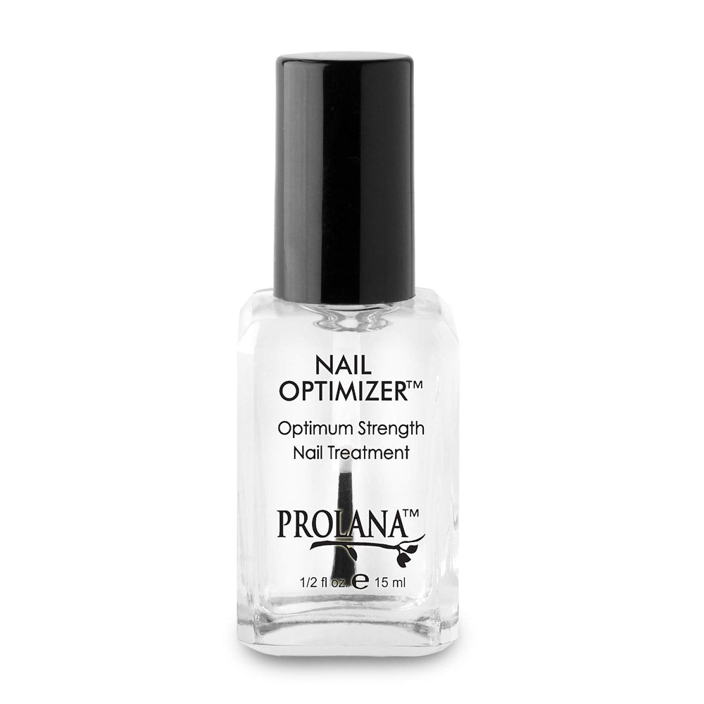 Prolana Nail Optimizer nails appear healthier with a glossy finish.