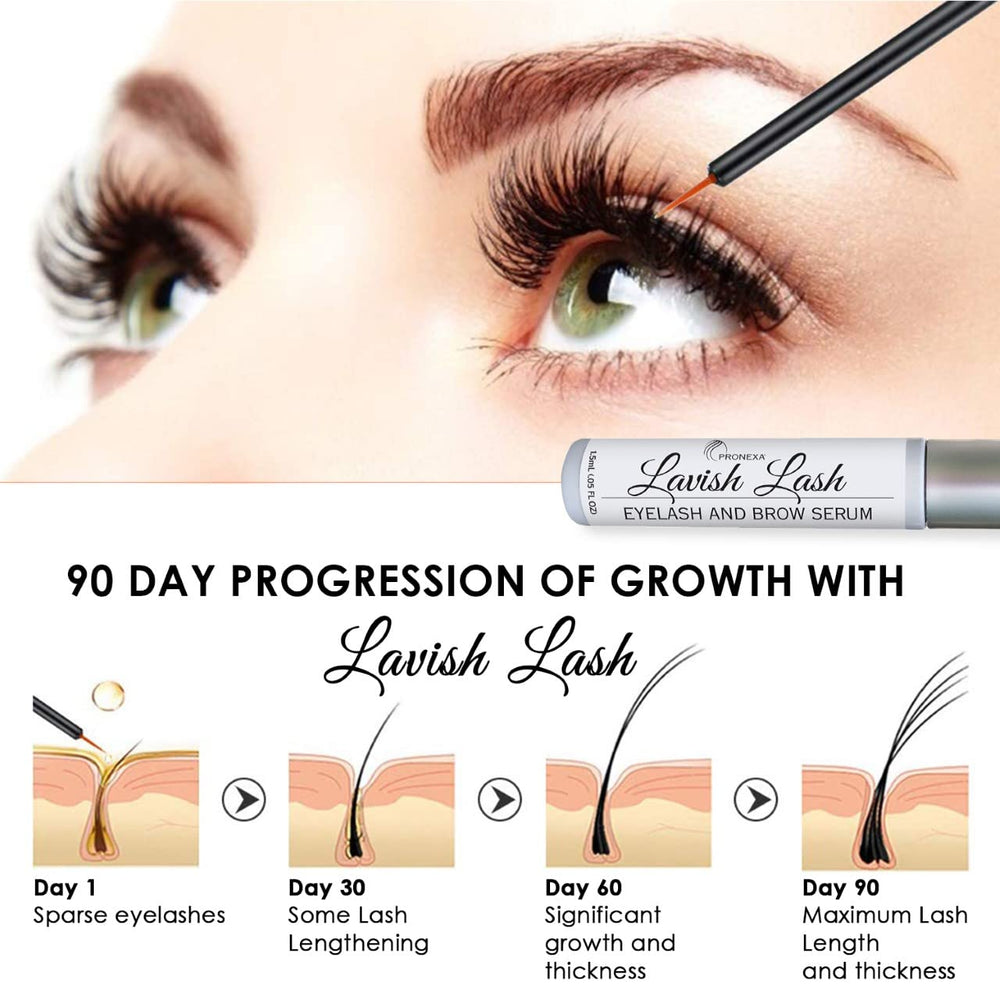 Pronexa Lavish Lash eyelash detail with silky formula for fuller-looking lashes