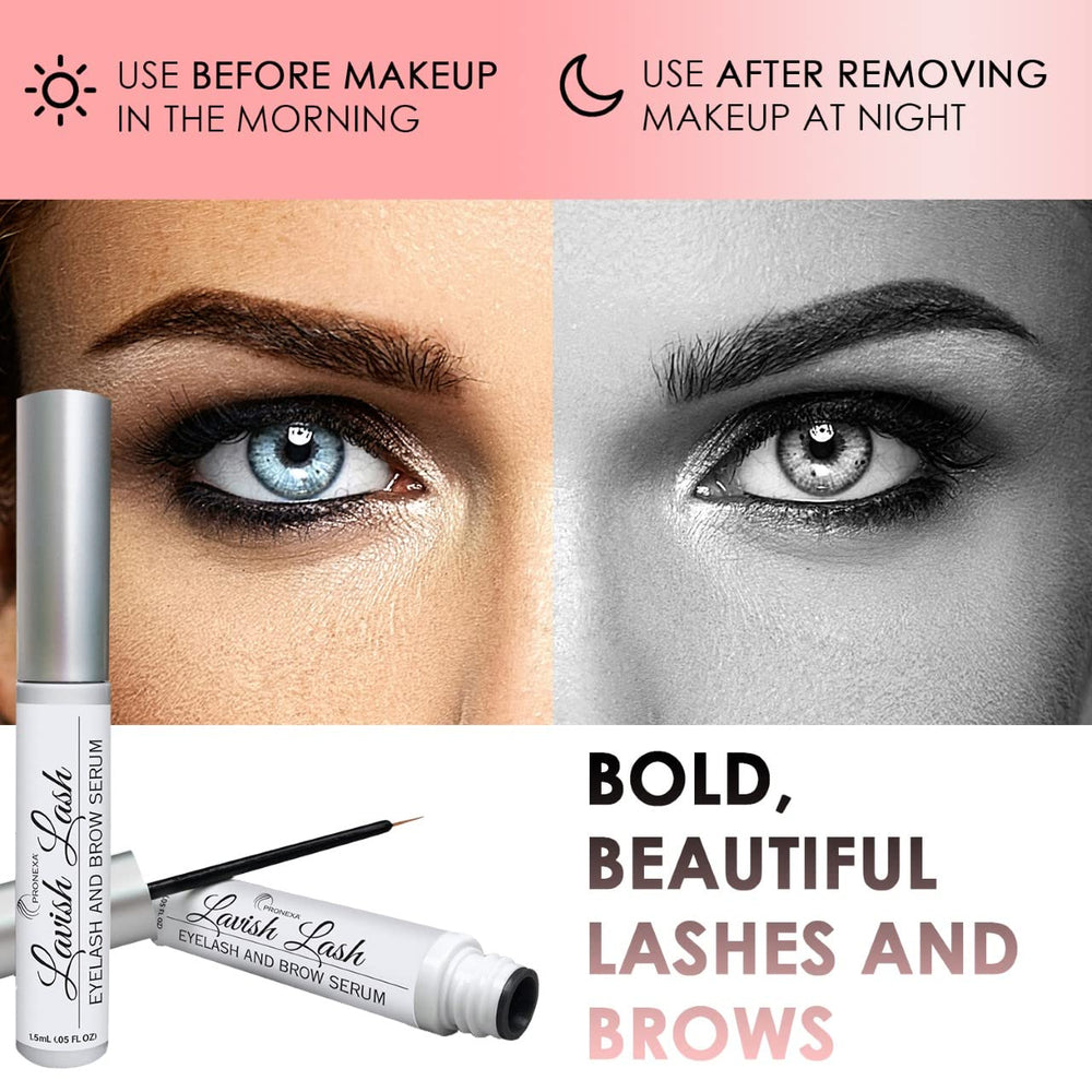 Pronexa Lavish Lash packaging box features dermatologist-certified branding