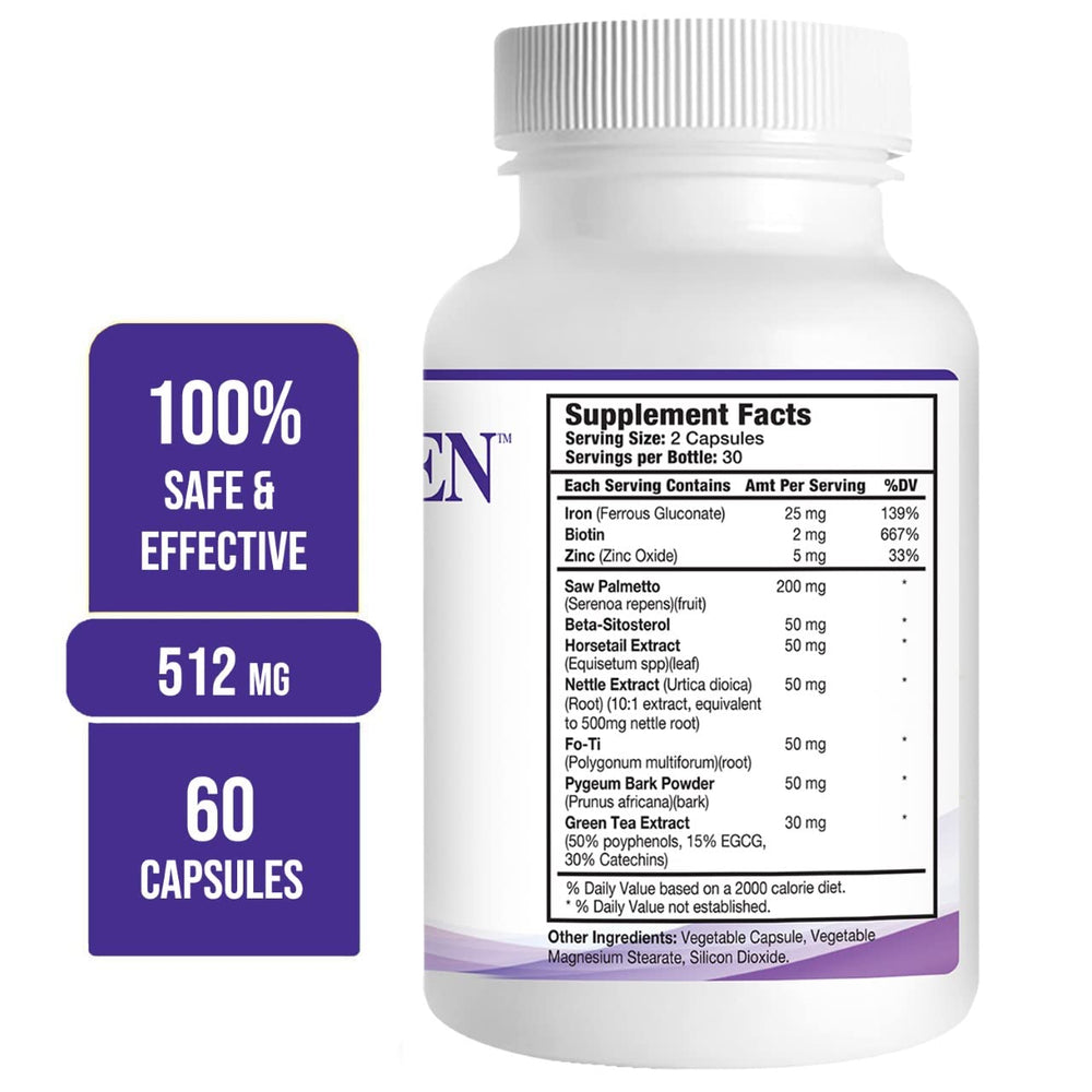 Pronexa Propidren capsules close-up highlighting hair growth support.