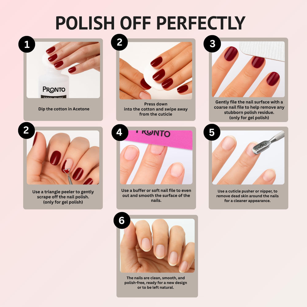 Pronto acetone remover kit offers professional-grade at-home gel removal.