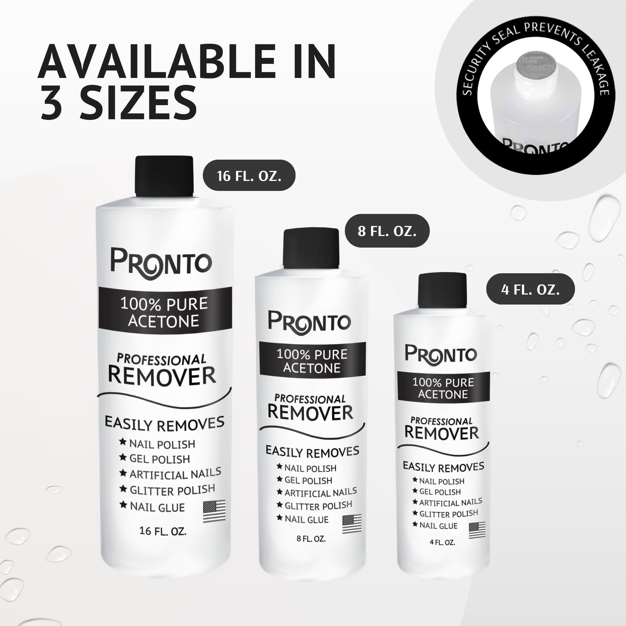 Pronto bottle on a salon table suggests home or professional use