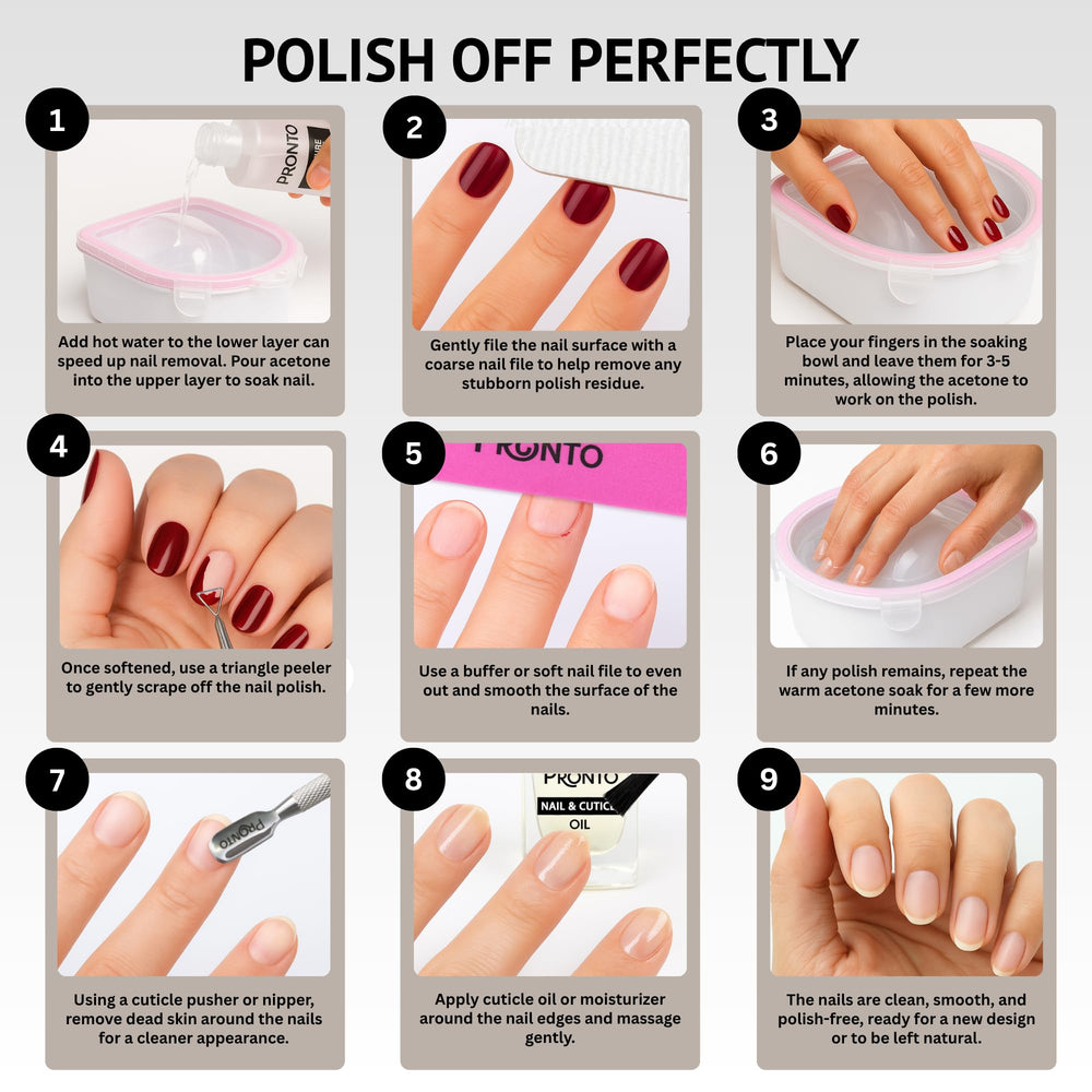 Pronto cuticle oil moisturizing drop offers nail hydration and healthy-looking cuticles.