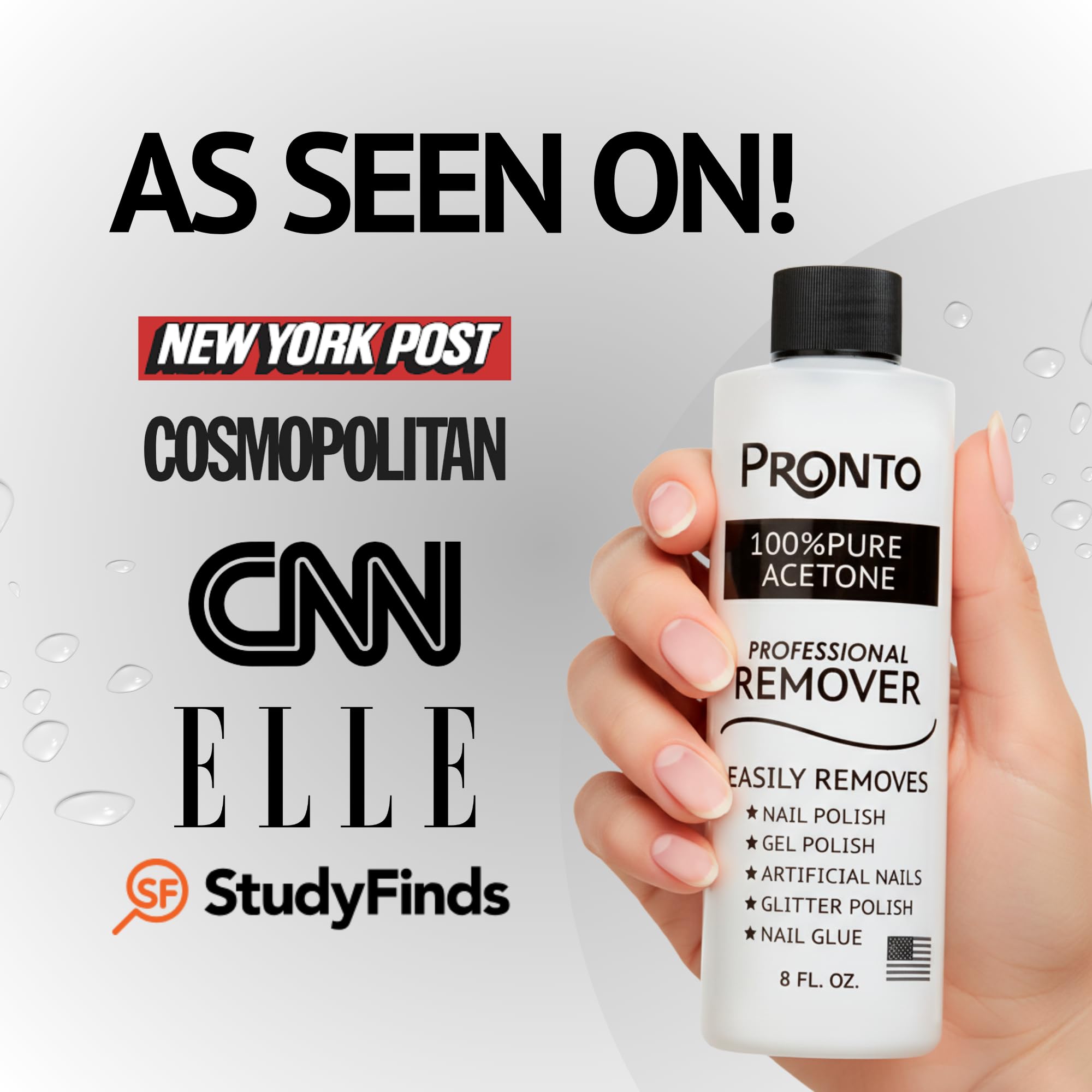 Pronto quick-drying remover—clean up after polish removal