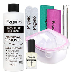 Pronto gel nail polish remover bottle enables efficient at-home gel removal
