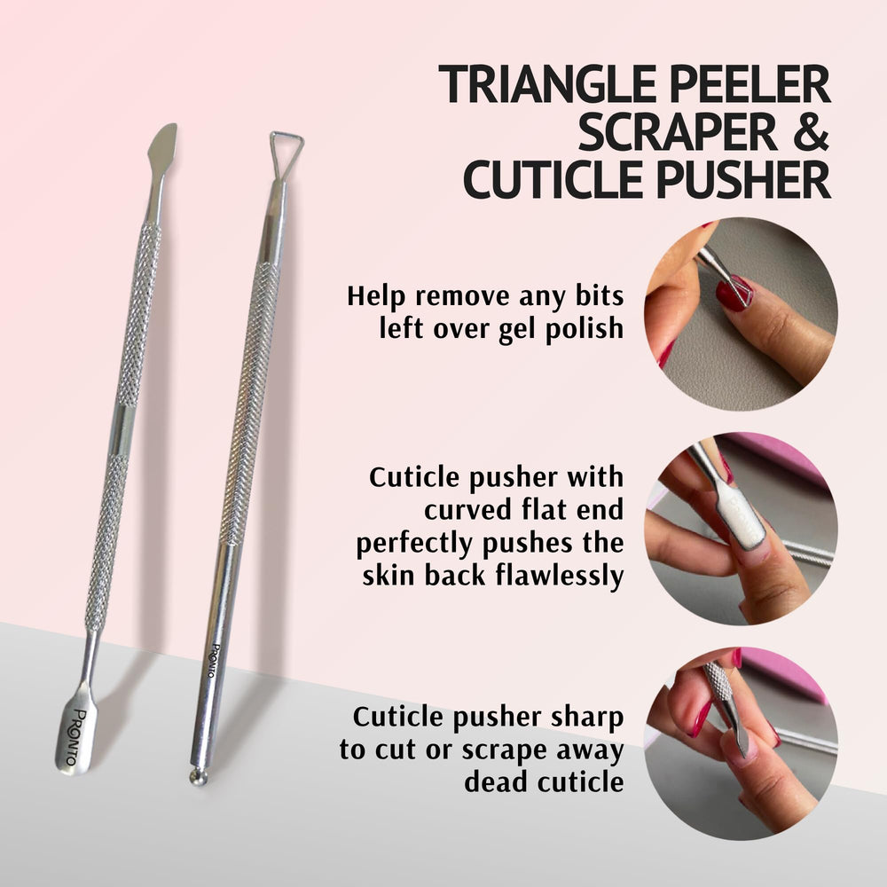 Pronto nail scraper for precise gel polish removal