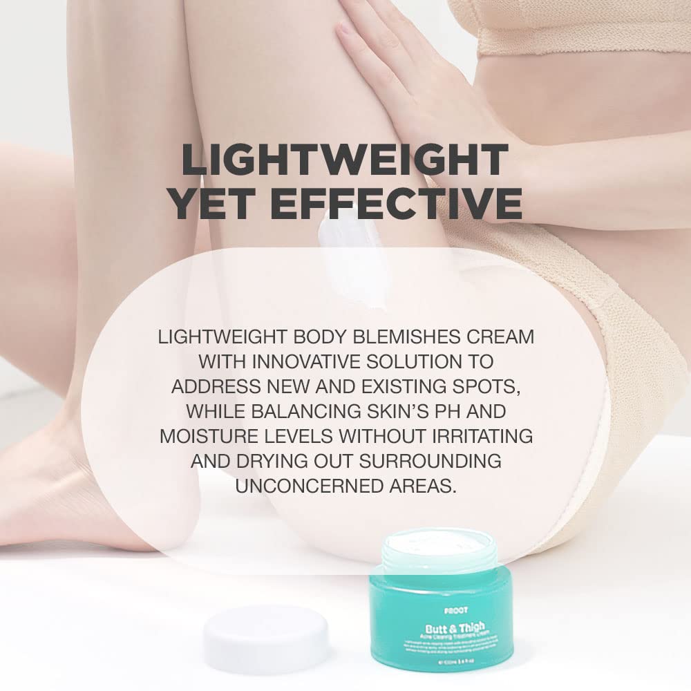 PROOT Butt Acne Cream absorbed into skin after application