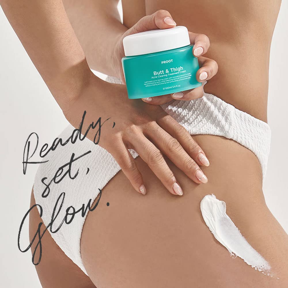 PROOT Butt Acne Cream packaging with compact travel-friendly design