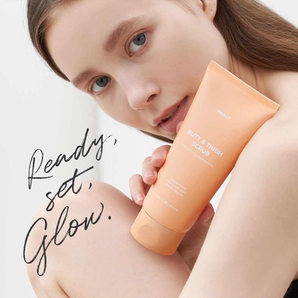 PROOT Butt Scrub Wash on legs and butt for even tone