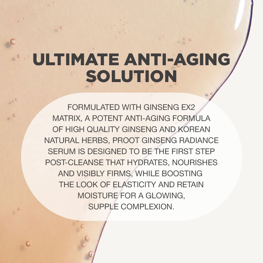 PROOT Ginseng Serum aroma emphasizes ginseng fragrance and spa-like ritual.