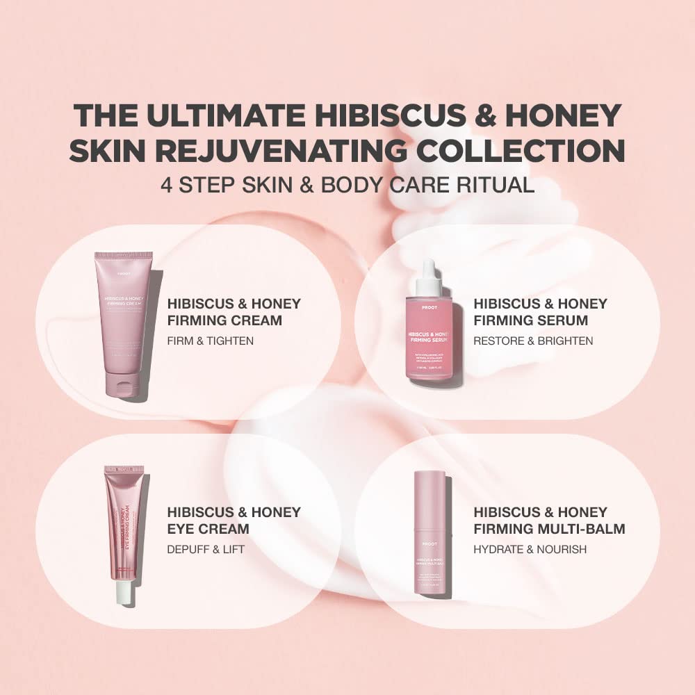 PROOT Hibiscus and Honey cream pump dispenses clean, mess-free application for daily use